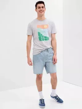 Чоловічі шорти Gap V-Straight Denim | 602501-00 фото