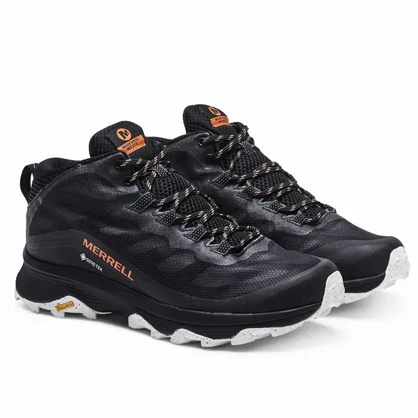 Чоловічі кросівки Merrell Moab Speed Mid GTX 'Black Asphalt'| J067075 фото