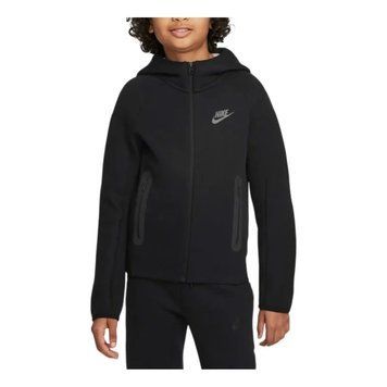 Дитяча кофта Nike Sportswear Tech Fleece 'Black'| FD3285-010 фото
