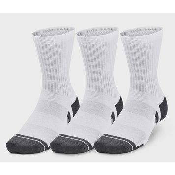 Шкарпетки Under Armour Performance Cotton 3pk Mid-Crew Socks | 1379530-100 фото
