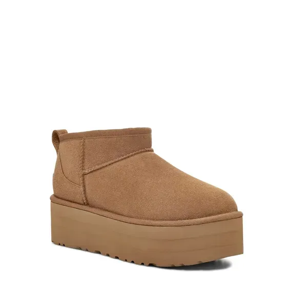 Жіночі уггі UGG Classic Ultra Mini Platform Brown | 1135092 фото
