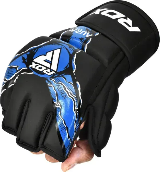 Рукавиці RDX Grappling Gloves New Aura F17 | GGR-F17BU фото