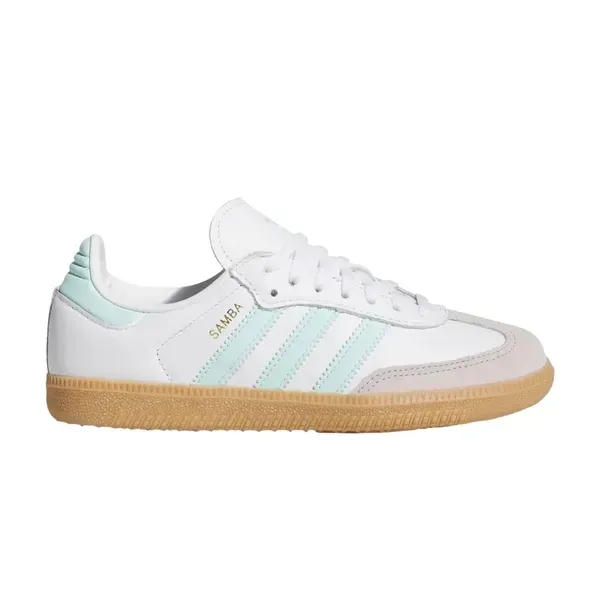 Підліткові кросівки adidas Samba OG J 'White Semi Flash Aqua'| JP5481 фото