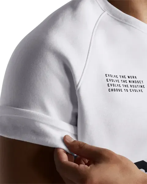 Футболка Under Armour Project Rock Icon Fleece white | 1386884 100 фото