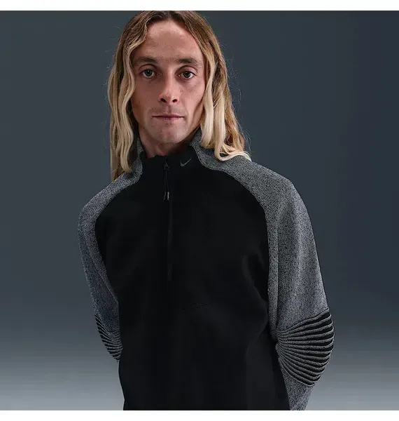 Чоловіча кофта Nike Nk Tch Pro Reflct Wr Black/Grey | HV1399-010 фото