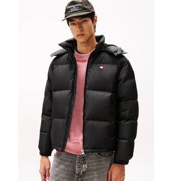 Чоловічий пуховик Tommy Jeans Black | DM0DM22036-BDS фото