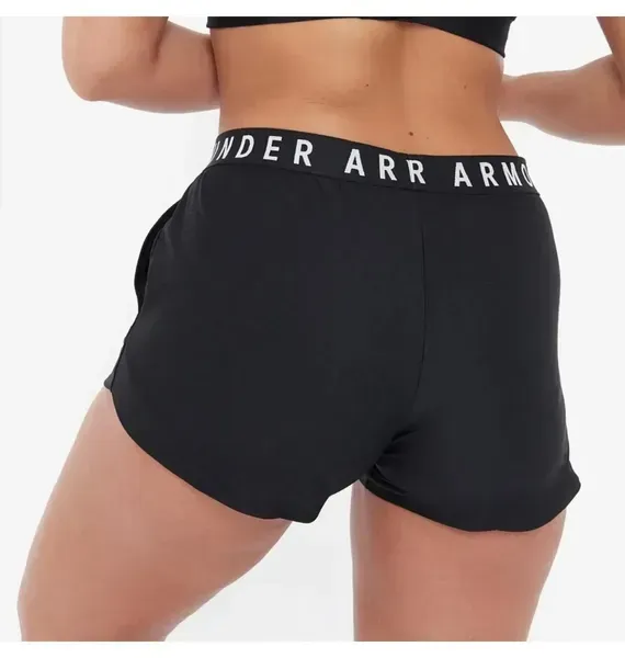 Жіночі шорти Under Armour Play Up Short 3.0 Black | 1344552-001 фото