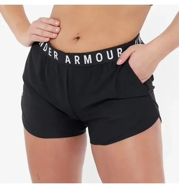 Жіночі шорти Under Armour Play Up Short 3.0 Black | 1344552-001 фото