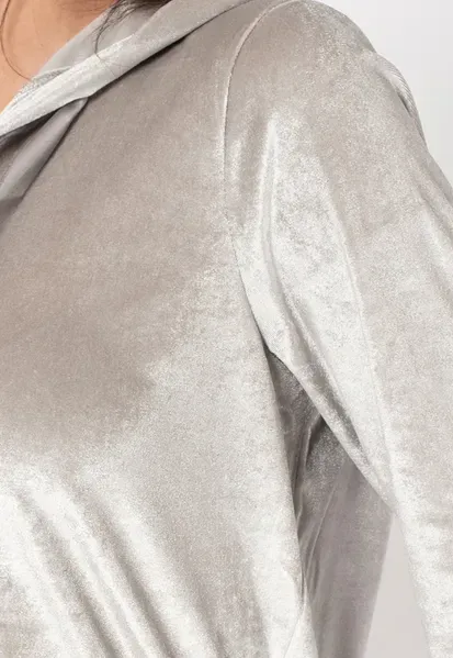 Жіноча кофта ONLY ONLBILLY LS VELOUR HOODIE JRS | 15240646ASH фото