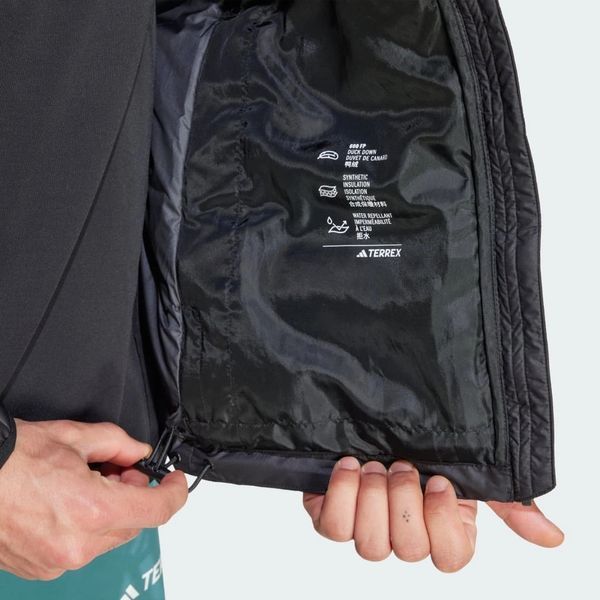 Чоловіча куртка adidas TERREX MULTI LIGHT DOWN CLIMAWARM HOODED | JZ9968 фото
