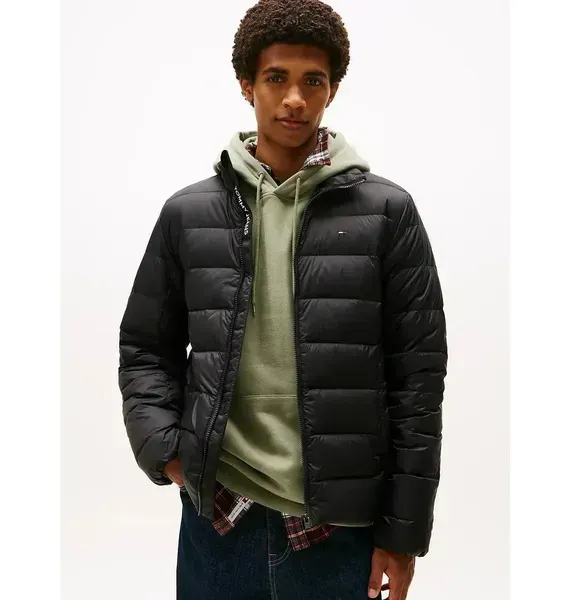Чоловіча куртка Tommy Jeans Tim It Down Jacket Ext Black | DMODM20658 BDS фото