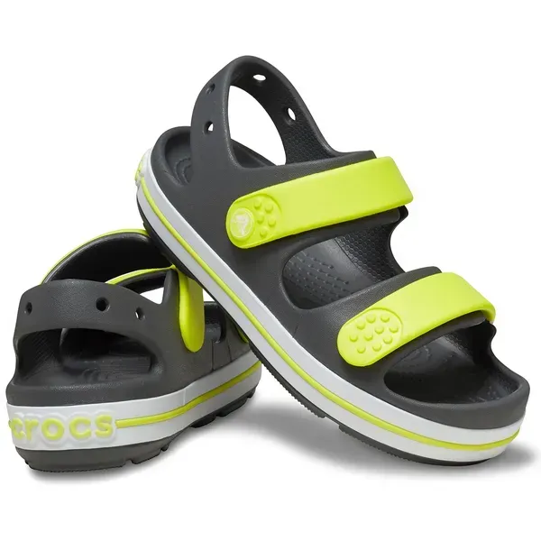 Дитячі сандалі Crocs Crocband Cruiser Sandal T | 209424-1NJ-SLATE GREY/ACI фото