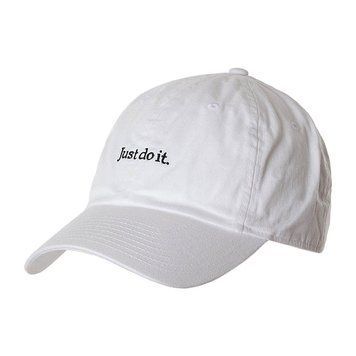Бейсболка Nike NSW Heritage86 Adjustable Hat 'White/Black' | CQ9512-100 фото